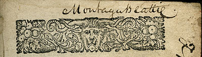 Montagu Beattie signature