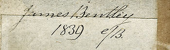 James Bentley signature