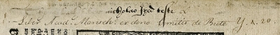 Signature of John Stuart, Earl of Bute