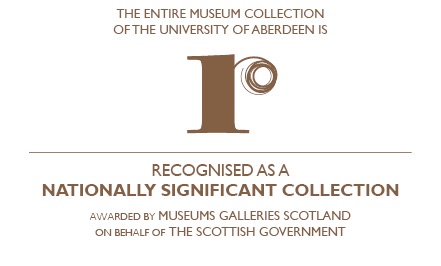 The entire University of Aberdeen Museums collection is recognised as a Nationally Significant Collection by Museums Galleries Scotland on behalf of the Scottish Government.