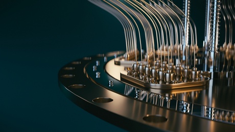 3D rendering of a quantum computer