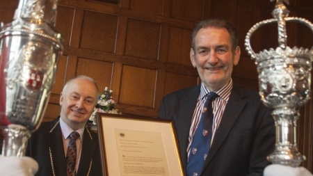 Lord Provost George Adam and Professor Sir Ian Diamond