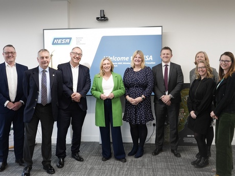 Scotland’s Minister for Energy, Just Transition and Fair Work Gillian Martin and NESA Team