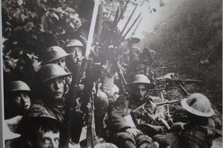 Frontline soldiers during the Great War