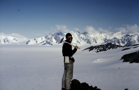 Dr Malcolm Hole during his time in the Antarctic in the 1980s