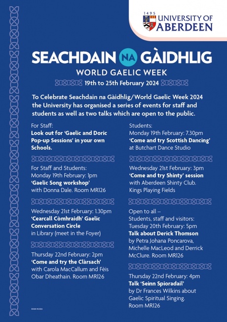 Seachdain na Gàidhlig/World Gaelic Week Poster