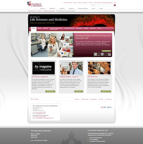 Screenshot of CLSM phase II homepage