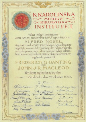 Image of Nobel Prize Diploma