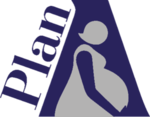 Image of the Plan A logo - a pregnant lady