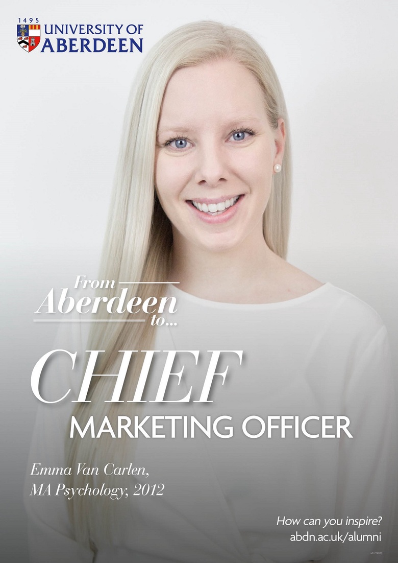 From Aberdeen to Chief Marketing Officer - Emma Van Carlen