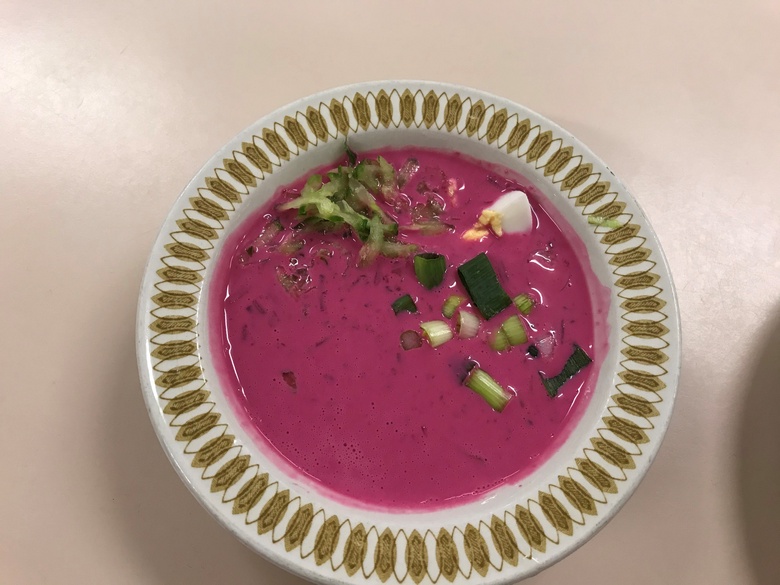 Lithuanian Pink Soup Plate