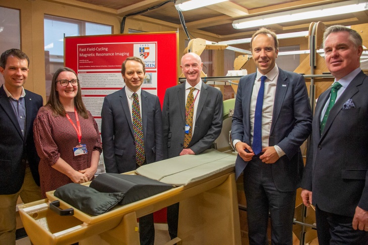 Secretary of State for Health and Social Care visits FFC-MRI scanner
