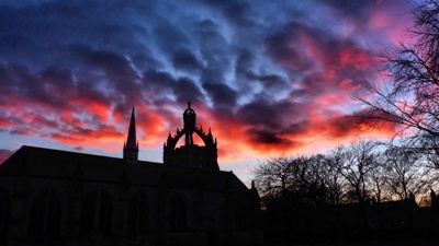 Sunset Over King's College Chapel