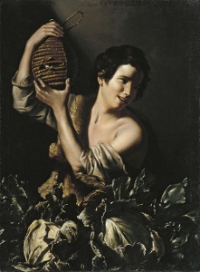 Tommaso Salini: Boy with a Flask and Cabbages (Thyssen-Bornemisza Museum, Madrid)