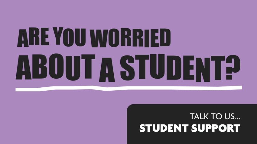 Worried about a student? 