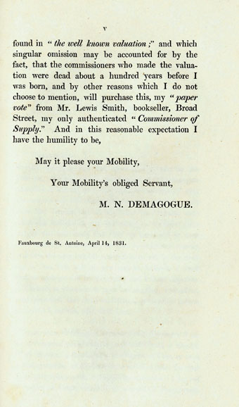 RAD126, Letter to Freeholders, Justices of Peace and Commissioners of Supply for the County of Aberdeen, on the Constitution of their late meeting, their speeches and resolutions. By a Most Notorious Demagogue