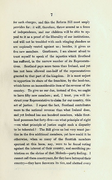 RAD146, Letter to the Freeholders of Aberdeenshire