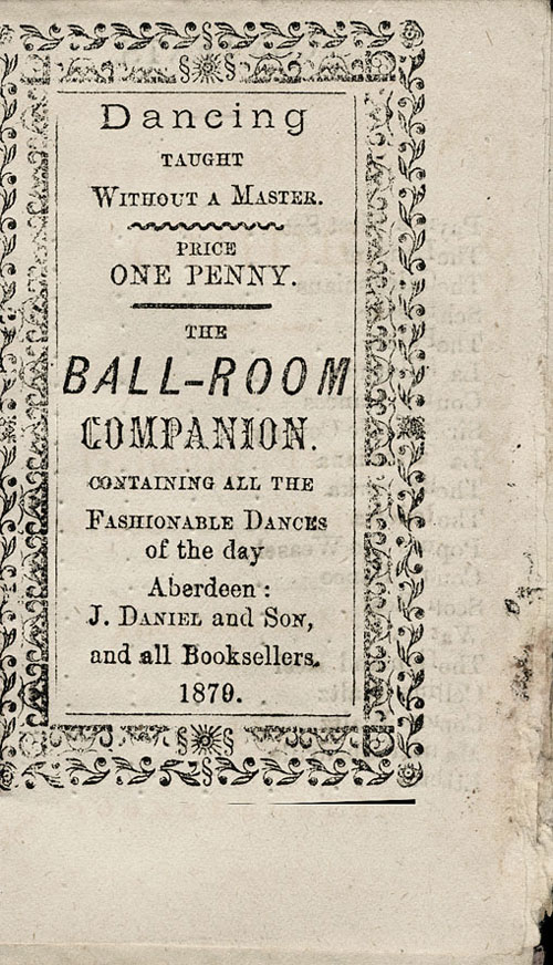 Title Page, Ball-Room Guide, or Dancing Taught without a Master