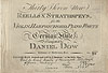 Title page, Daniel Dow's Reells & Strathspeys