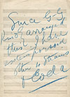 Note from James Scott Skinner to engraver of Harp & Claymore Collection