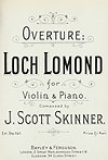 Loch Lomond, title page