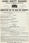 Advert for James Scott Skinner's Compositions, 1880s