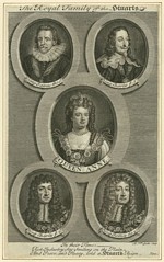B2 289 - The Stuarts: Charles I, Charles II, James I, James II, Queen Anne