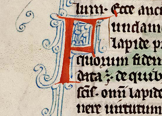 Type 4 initial. Detail from f.96v