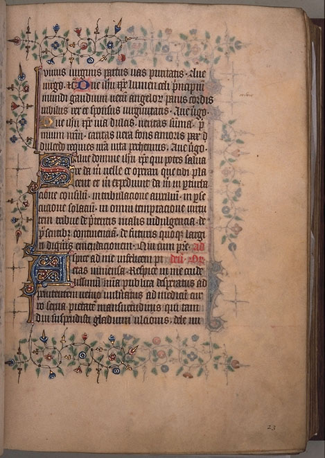 Burnet Psalter image.  Aberdeen University Library 1998