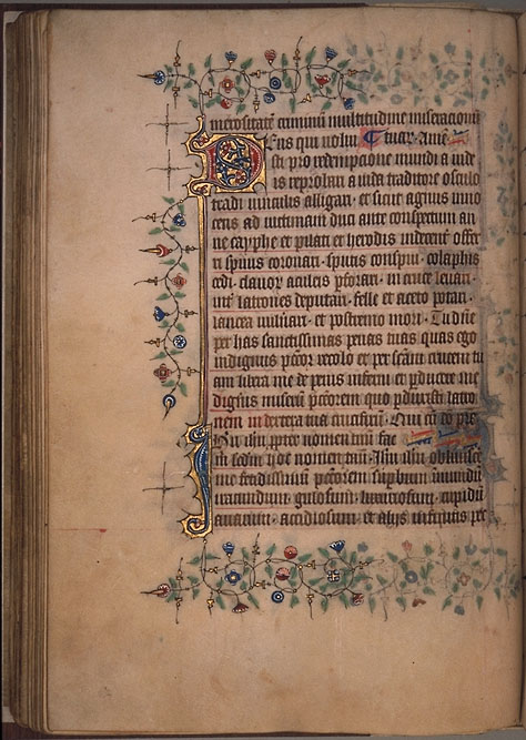 Burnet Psalter image.  Aberdeen University Library 1998