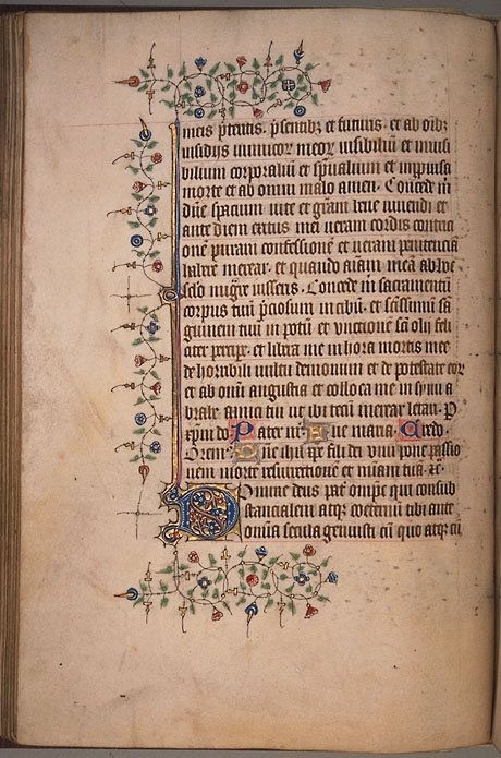 Burnet Psalter image.  Aberdeen University Library 1998
