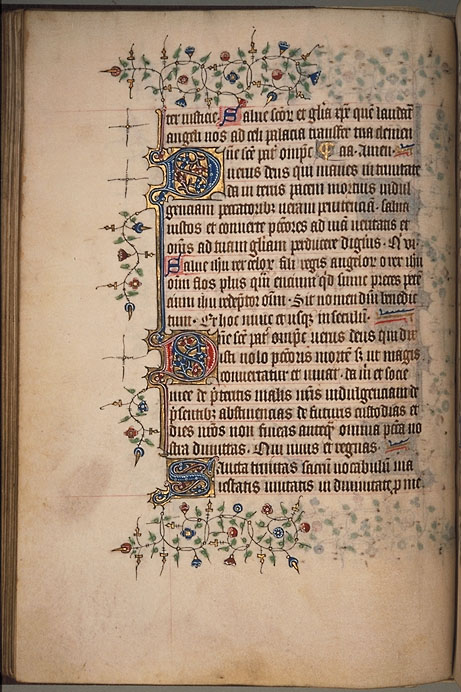 Burnet Psalter image.  Aberdeen University Library 1998