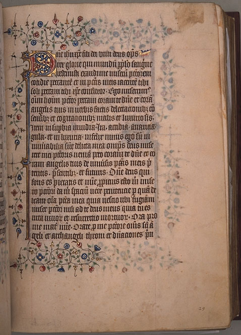 Burnet Psalter image.  Aberdeen University Library 1998