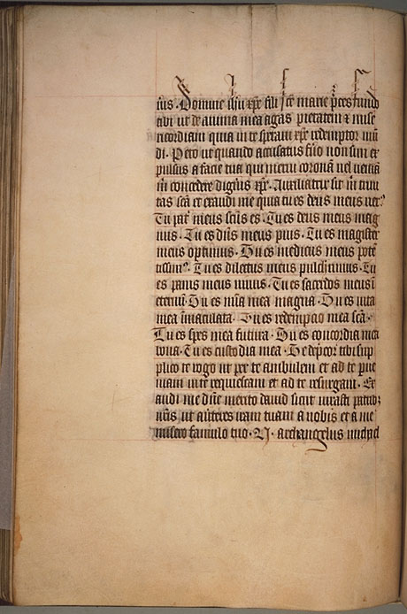 Burnet Psalter image.  Aberdeen University Library 1998.