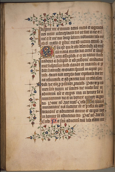 Burnet Psalter image. � Aberdeen University Library 1998.