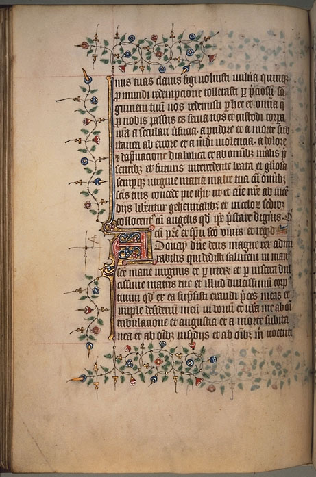 Burnet Psalter image.  Aberdeen University Library 1998.