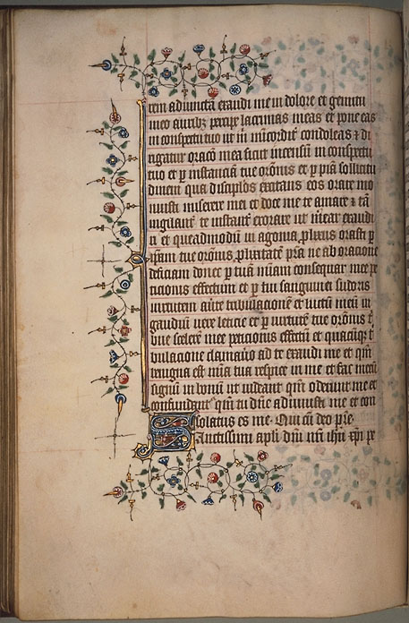 Burnet Psalter image.  Aberdeen University Library 1998.