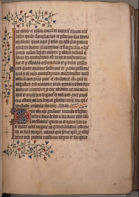 Burnet Psalter image.  Aberdeen University Library 1998.