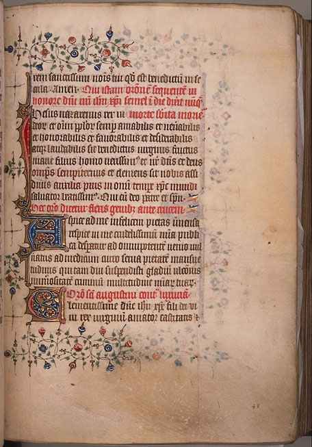 Burnet Psalter image.  Aberdeen University Library 1998.