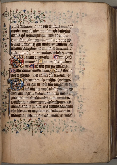 Burnet Psalter image.  Aberdeen University Library 1998.