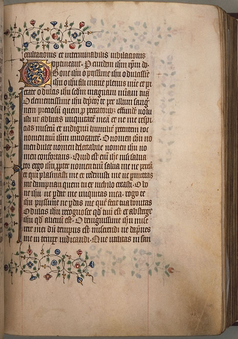 Burnet Psalter image.  Aberdeen University Library 1998.