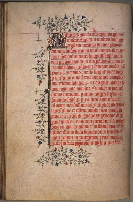 Burnet Psalter image.  Aberdeen University Library 1998.