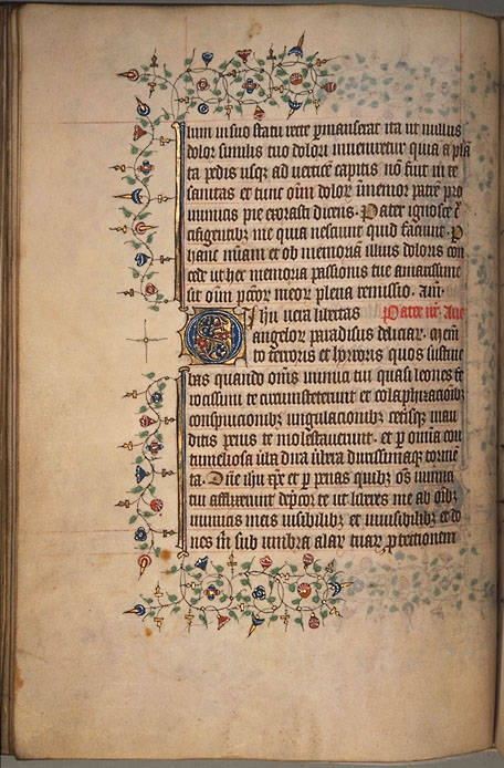 Burnet Psalter image.  Aberdeen University Library 1998.