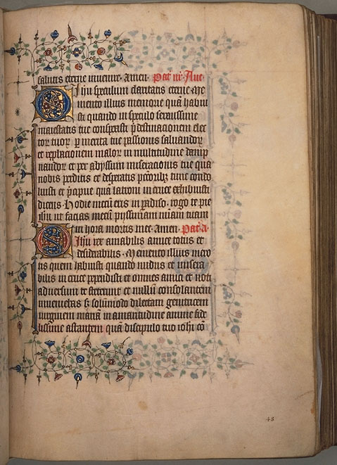 Burnet Psalter image.  Aberdeen University Library 1998.