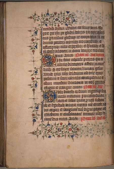 Burnet Psalter image.  Aberdeen University Library 1998.