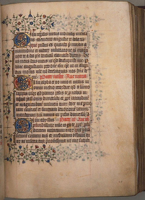 Burnet Psalter image.  Aberdeen University Library 1998.