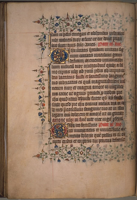 Burnet Psalter image.  Aberdeen University Library 1998.
