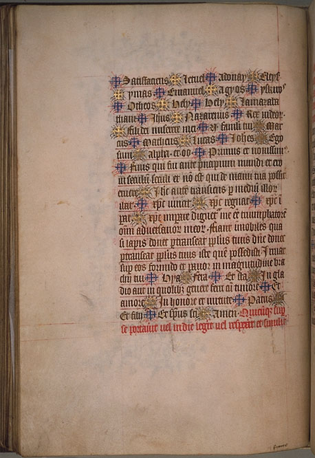 Burnet Psalter image. � Aberdeen University Library 1998.
