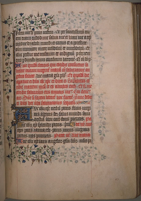 Burnet Psalter image.  Aberdeen University Library 1998.