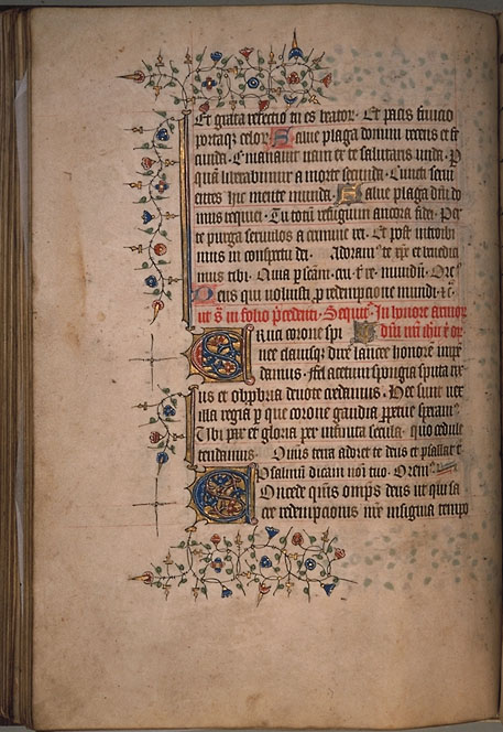 Burnet Psalter image.  Aberdeen University Library 1998.